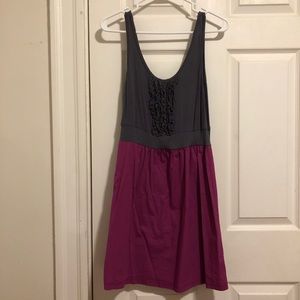 BeBop sleeveless purple and gray dress